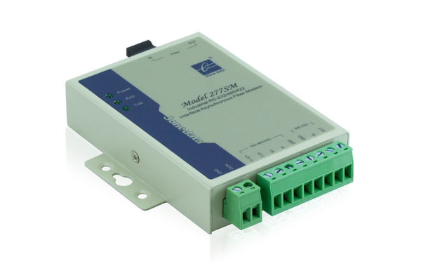 RS232/485/422 Serial To Fiber Converter With 15KV ESD Protection RoHS Approvals