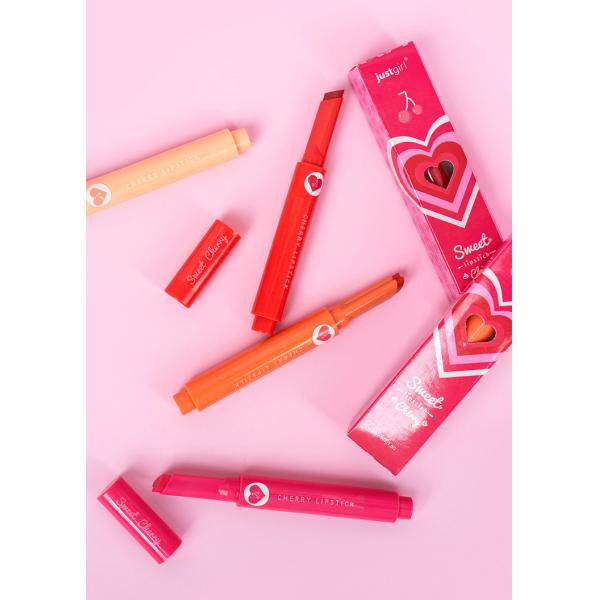 Heart Shaped Long Lasting Waterproof Lipstick Sexy Red Matte Creamy Lipstick 1.5g