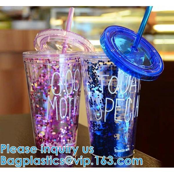 Sequin Double Layer Water Bottle Glitter Cup Heat Cold Insulation Party Home Wedding Thanksgiving Birthday