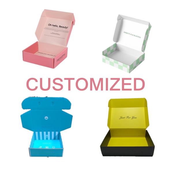 Pink Eco Friendly Mailer Box with Magnetic Closure and Handle for Foldable Underwear Clothing Packaging