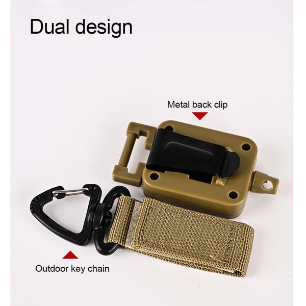 Деи наружной значок катушка магнитный карабинер застежка шнур оттягиваемый шнур ключевой кольцо6771