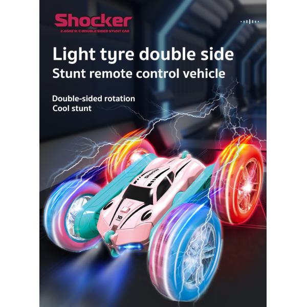 RC Stunt Cars Remote Control Car Double-Sided Driving 360-degree Flips Rotating Car Toy