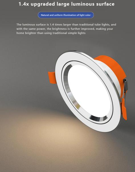 2.5 pouces LED en aluminium 7W 3 CCT réglable
