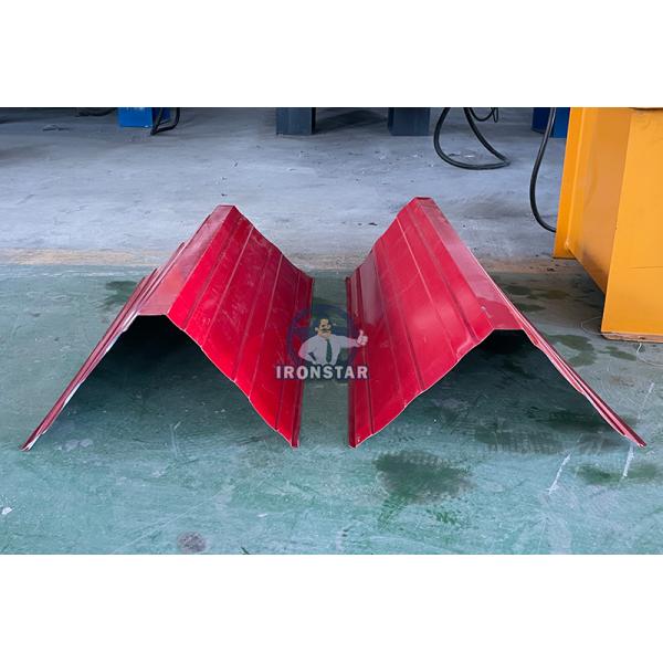 Touch Screen PLC Automatic Valley Tray & Ridge Cap Roll Forming Machine Metal Roof Capping Profile Making Equipment