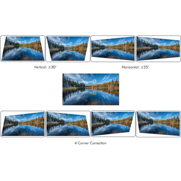 7200 Lumens HDR10 Home Theater 4K Laser Projector Multifunctional Easy Operation