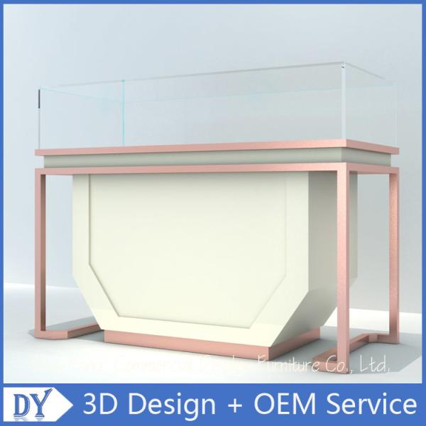 Fashion Attractive Gray Jewelry Store Showcases / Big Storage Jewelry Display Cases