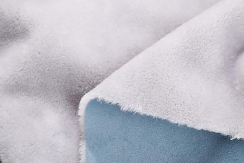 Polyester	Bonded Fleece Fabric Solid Imitation Rabbit Hair , 142cm Bonded Suede Fabric