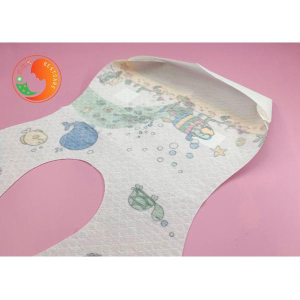Food Grade Disposable Baby Bibs Picnic Organic Cotton Mess Free Food Catcher Bibs