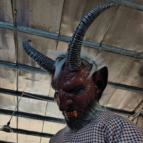 Latex Material Creepy Mask One Size Fit Most for Halloween Events and Horror Parties