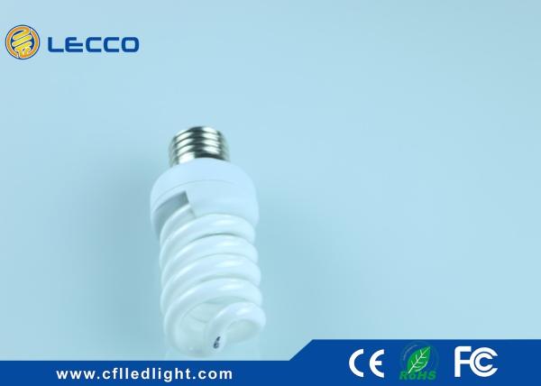 T2 Full Spiral Compact Fluorescent Lamps 15 Watt Tricolor 8000h Lifespan E27