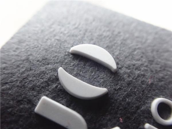 Smooth Black Ribbon Silicone Screen Printing Label Thick Plate White 3D Logo