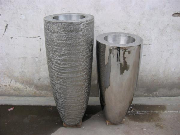 Bulk Large Metal Flower Pot Stainless Steel Brass Flower Pot Handicraft Works