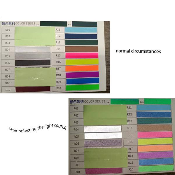 листа винила переноса видимого в темноте свечения 8.5x11 6x6 утюг красного голубого отражательный дальше для одежды ветеринара куртки