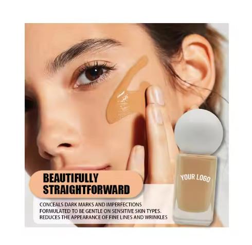 Long Lasting Natural Face Makeup Concealer Liquid Private Label Foundation Matte Waterproof Foundation Solution For Oily Skin