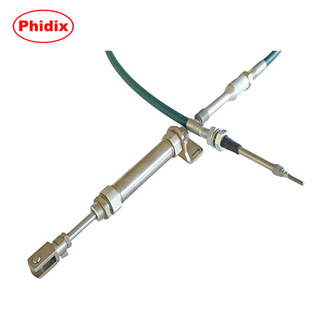 Stainless Steel Push-Pull Control Cable Assembly with Integrated Stabilizing Cylinder for Corrosion Resistant Applications