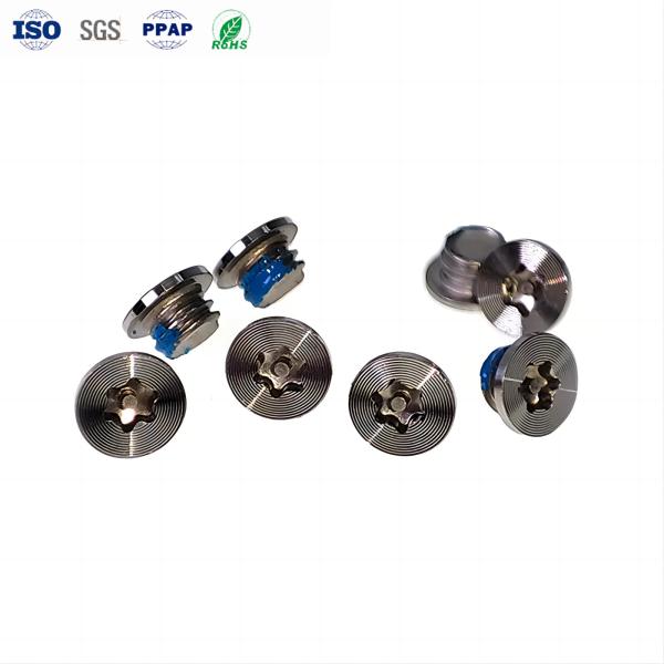 CD Pattern Miniature Screws Stainless Steel Plum Anti-Demolition Slot Nylok Small Screws