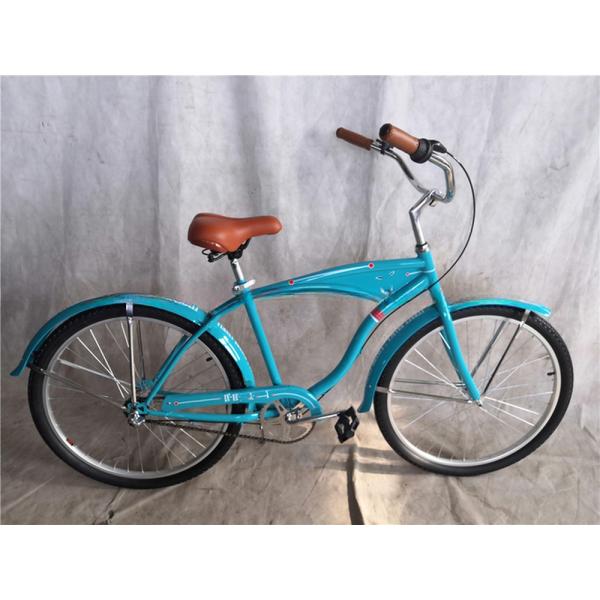 Big Logo Adults 26 Inch Single Speed Beach Cruiser Bicycle with Front Carrier Option