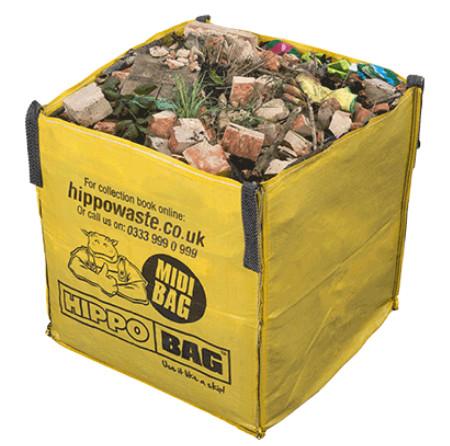 Customized Size 3 Yards Jumbo Waste Skip Bag For Construction Rubbish