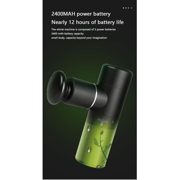 Портативный электрический массажный пистолет для фасции, релаксация мышц, зарядка через USB