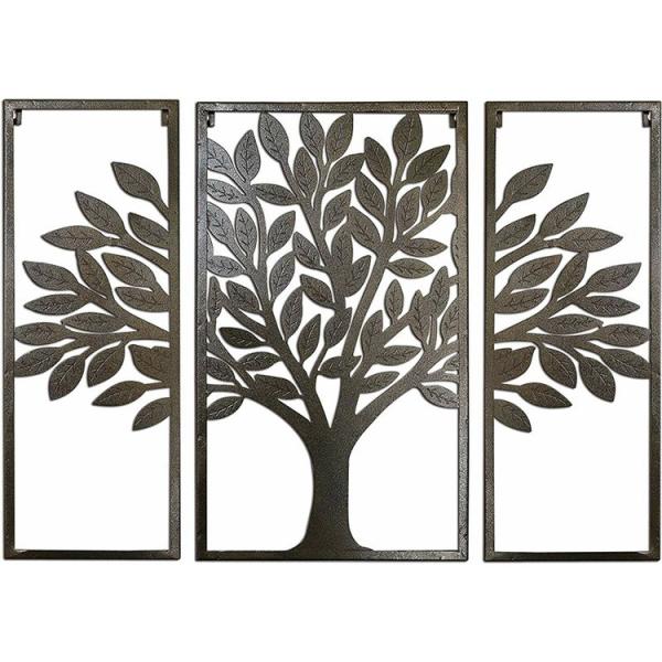 Polegadas da arte 32*24*5 da parede do metal de Art Decor Tree Of Life da parede do metal da tela do corte do laser