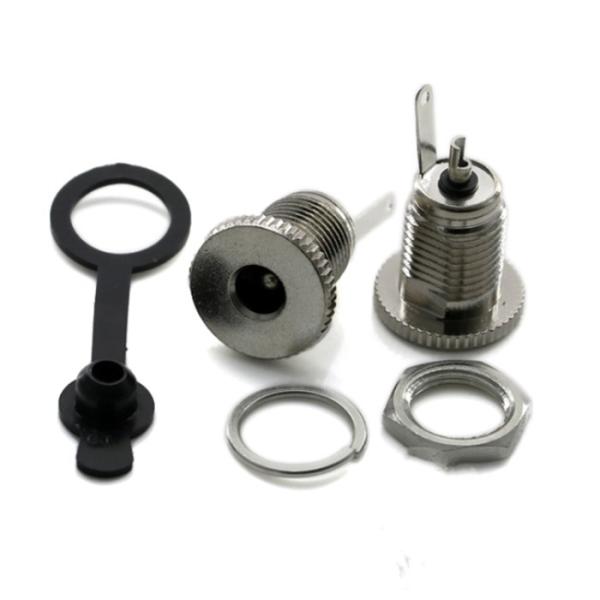5.5mm X 2.1mm Metal Dc Power Jack Socket 30V Female Panel Mount Connector