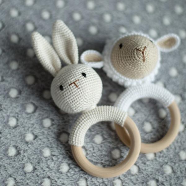 Bracelet DIY 55mm Wooden Teething Toy Beech Wood Teething Rings