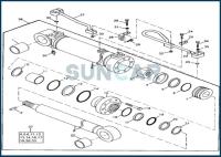 AT196477 Boom Cylinder Service Kit fits DEERE Excavator 490