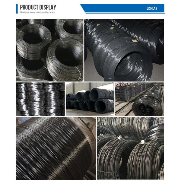 Galvanizado de alambre de hierro negro recocido bobina alambre de clavos SAE1006 5,5 mm 6,5 mm para el mercado de proyectos de construcción de materiales de construcción