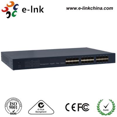 Interruptor da fibra ótica do gigabit da gestão da Web, interruptor ótico de alta velocidade mecânico