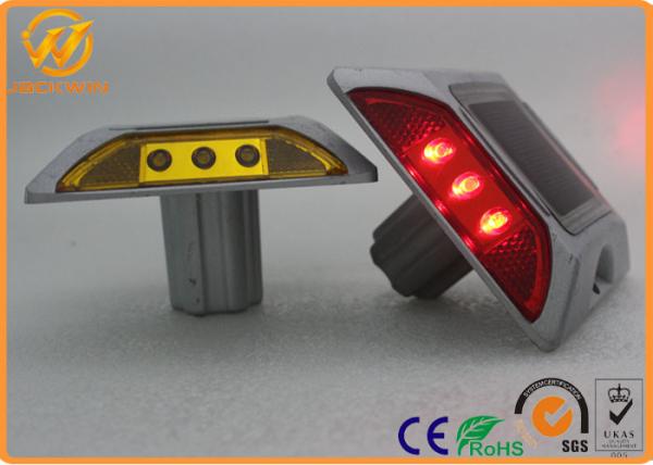 High Compression Resistant Solar Aluminum Road Cats Eyes 130 * 120 * 75mm