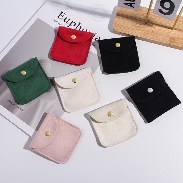 OEM/ODM Acceptable Microfibre Jewelry Pouches Custom Logo Earring Bags for Arrivals