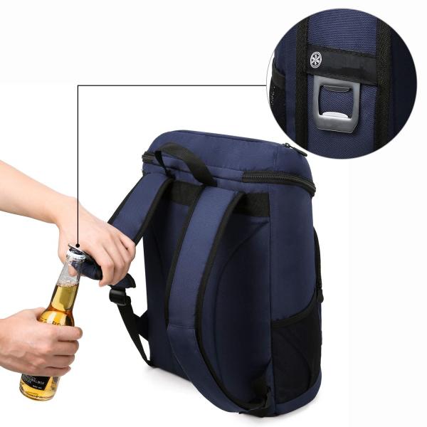 Portable 30 Cans Insulated Backpack Cooler Bag For Food Transport Large Capacity