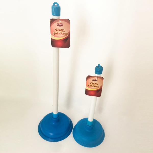Drain Toilet Bowl Plunger Rubber Suction Cup Detachable Wooden Handle With Eyelet Bath And Shower
