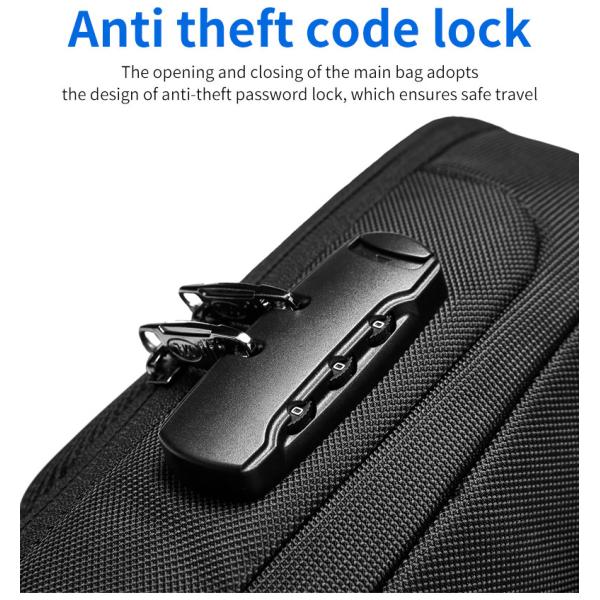 Nuevo logotipo personalizado Bolso de hombro multifuncional resistente al agua anti robo bolso de pecho hombre bolso de eslingas