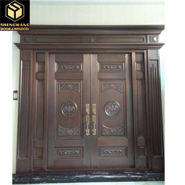 ODM Swing Aluminium Pedestrian Garden Gates Copper Imitation Surface Finishing Metal Gate Outdoor