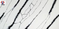 45 brilho Panda White Quartz Stone Slab artificial 3200*1600*20mm para o banheiro da ilha da vaidade