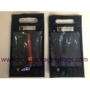 Wholesale Plastic Ziplock Humidity Fresh Keeping Cigar Wrapping Bags