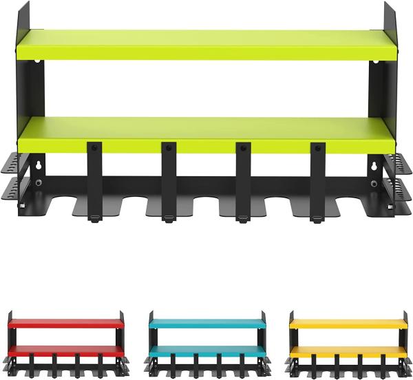 Home Appliance Garage Cordless Power Tool Pegboard Hook Organizer 10 Tier Shoe Rack