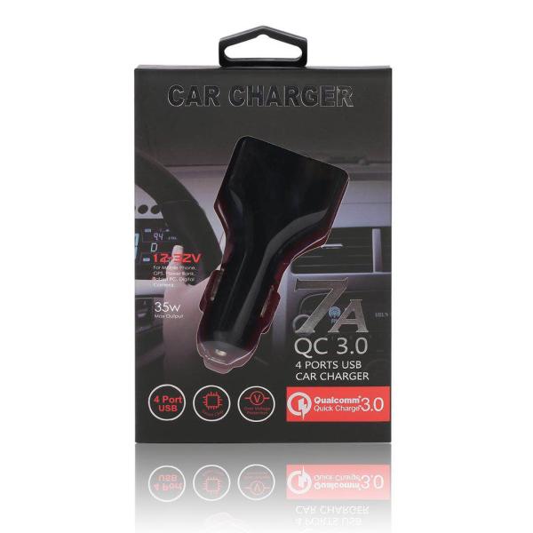 7A 4 USB CAR CHARGER  Universal Compatible USB CAR CHARGER for all electronics cheap price