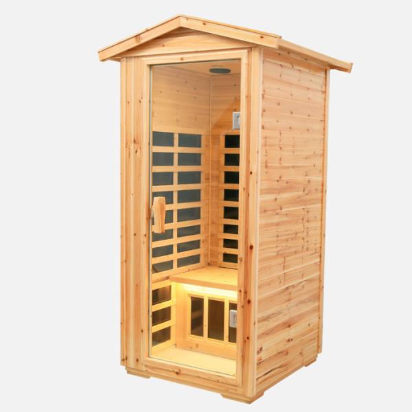 Preminum Old FIR Sauna Room One Person Steam Room With Roof