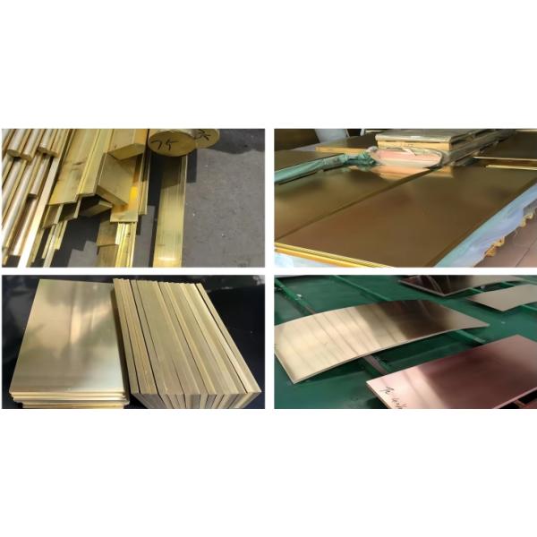 C10100 C12000 Tôle de cuivre plate en laiton 20-2500mm Industrielle