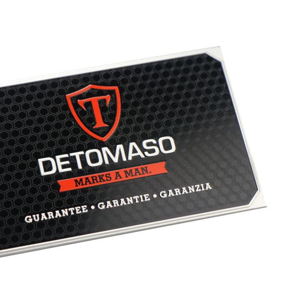 Customized Aluminium Business Cards Black Metal Business Cards With Raised Logo