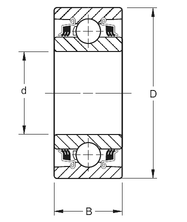 W210PP8 Agricultural Machinery Bearing , Miniature Ball Bearing