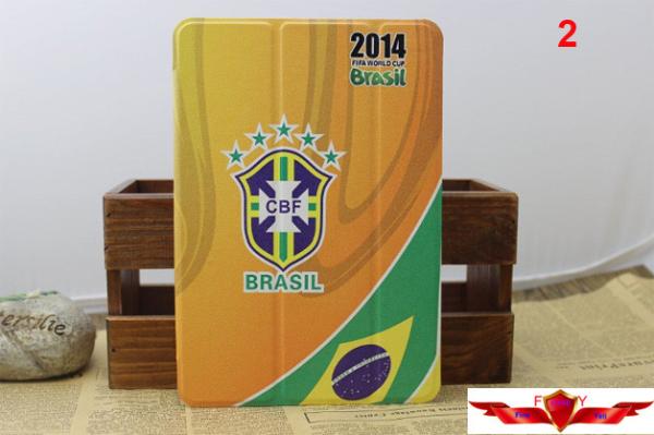 2014 Brazil World Cup Ipad Air Cartoon Cover Cases Multi Type Quality A++ Gift Box Include