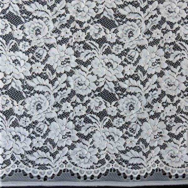 Modern Black Macrame Corded Lace Fabric By The Yard , Eco-Friendly