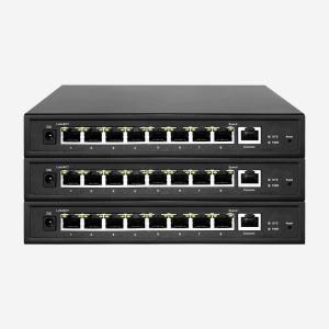 A camada 2+ controlou o interruptor de 2,5 gigabits com 8 portos RJ45 de 10/100