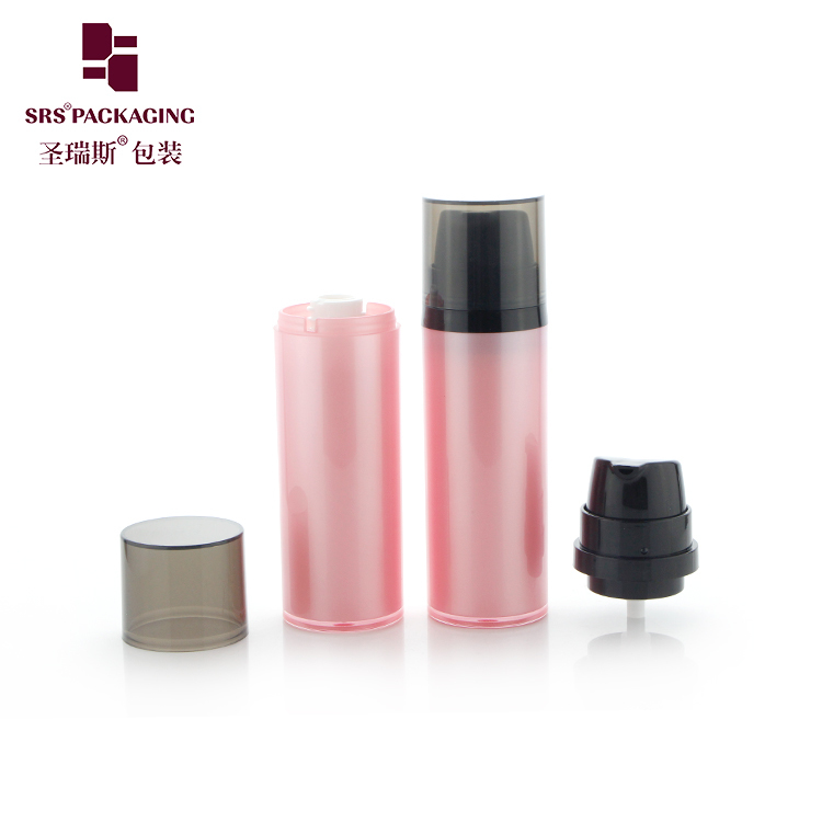 SRSA404 15ml 30ml 50ml Double Wall Clear AS Plastic Cosmetic Lotion Foundation Bottle Customized