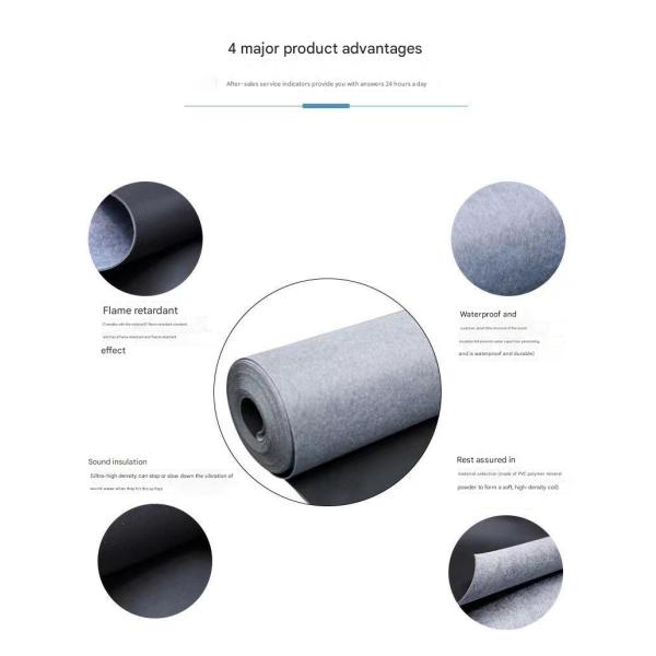 Eco-Friendly Blanket Ceiling Wall Floor Sound Insulation Materials For KTV Soundproofing