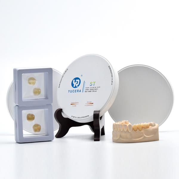 Espessura cerâmica do disco 25mm da zircônia translúcida super para a máquina de trituração