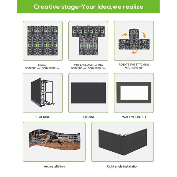 Прокат кривого экрана/фиксированная установка P4 водонепроницаемый SMD Внешний полный цвет 960*960MM LED дисплей Рекламный экран